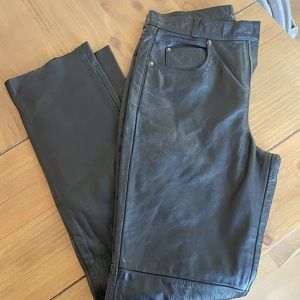 Women’s vintage leather pants